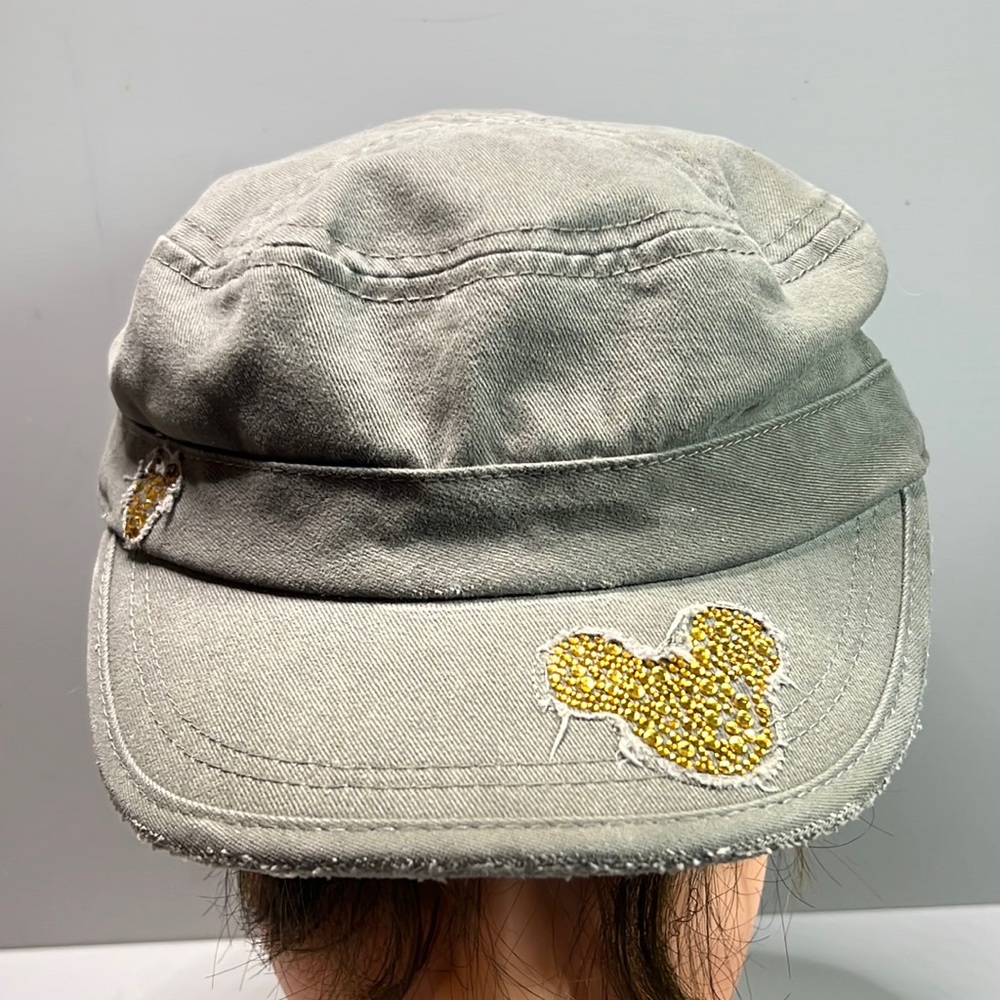 Disney Disneyland Resort Vintage hat,  strap. Mickey in gold rhinestone